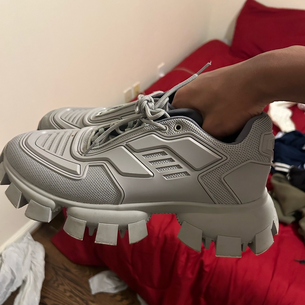 Gray cloudburst thunder prada men boots